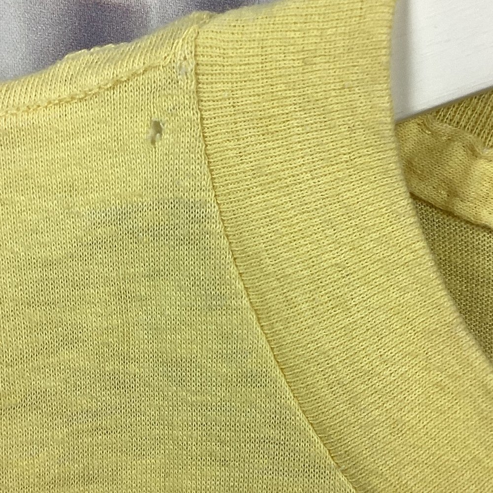 Vintage Vail Ski Tee Shirt Yellow L - Picture 4 of 7